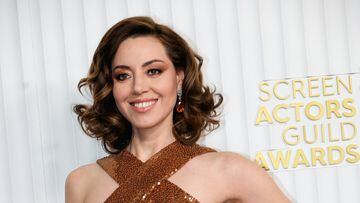 Moment Aubrey Plaza 'loses it' at SAG Awards explained