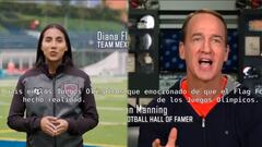 Peyton Manning, Diana Flores y Russel Wilson protagonizan video sobre flag football en los olímpicos