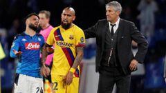 El gesto del DT del Barça hacia Vidal ante rumores de su adiós