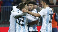 Agüero delivers the goods for Argentina in Moscow