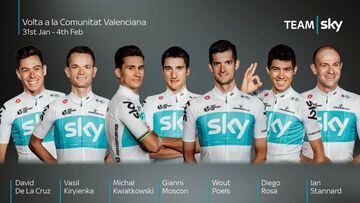 El Sky, con un equipo potente en Valencia: Poels, Kwiatkowski, ...