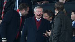 MANCHESTER, ENGLAND - MARCH 10:  Sir Alex Ferguson during the Premier League match between Manchester United and Liverpool at Old Trafford on March 10, 2018 in Manchester, England.  (Photo by Michael Regan/Getty Images)