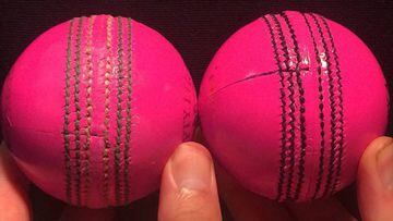 The new pink and black ball on the right. 