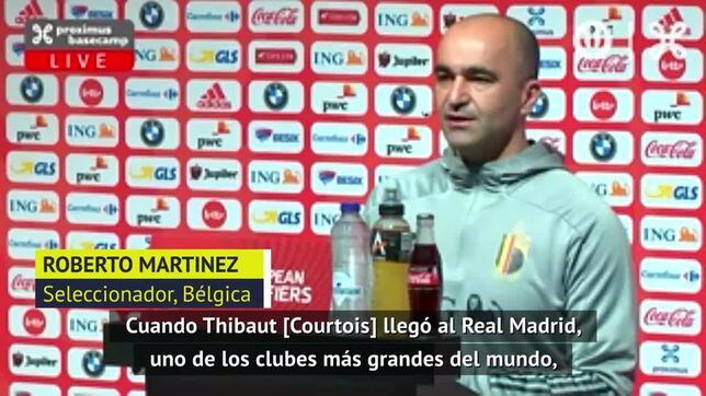 Roberto Martínez y el dato de Courtois que rescata del Madrid