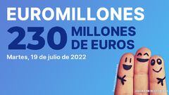 Euromillones: comprobar los resultados del sorteo de ayer, martes 19 de julio