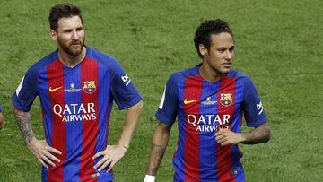 Messi y Neymar, en el Barcelona.