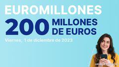 Euromillones: comprobar los resultados del sorteo de hoy, viernes 1 de diciembre con bote especial