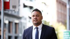 El jugador de rugby australiano Jarryd Hayne, tras su juicio en el que condenado culpable de dos delitos de violación.