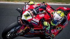 21/02/23 MOTOCICLISMO SUPERBIKES 
Alvaro Bautista , con la Ducati en el test de SBK en Australia (@19Bautista) 
