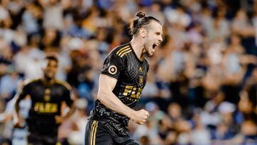Bale scored his first goal for LAFC on Saturday, as the MLS Western Conference leaders beat Sporting Kansas City 2-0 at Children’s Mercy Park.