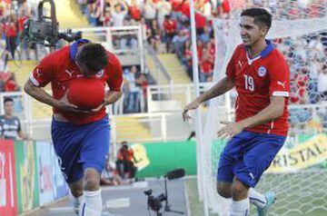 Gutierrez celebra su gol