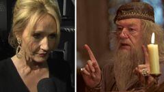 J.K. Rowling y Albus Dumbledore.