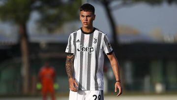ZANICA, ITALY - OCTOBER 30: Enzo Barrenechea of Juventus Next Gen looks on during the Serie C match between UC Albinoleffe and Juventus Next Gen at AlbinoLeffe Stadium on October 30, 2022 in Zanica, Italy. (Photo by Juventus FC/Juventus FC via Getty Images)