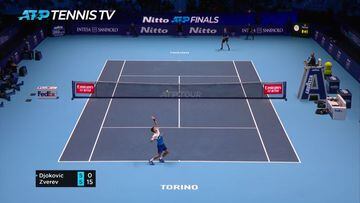 Zverev le amarga la fiesta de fin de curso ATP a Djokovic