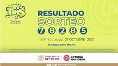 Resultados Lotería Tris Extra hoy: ganadores y números premiados | 27 de octubre