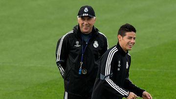 James' father compares Ancelotti, Zidane's use of his son's best