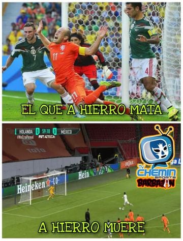 México triunfa también en los memes ante Holanda