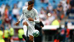 Soccer: La Liga - Real Madrid v Levante
 
 Raphael Varane of Real Madrid during the spanish league football match played between Real Madrid and UD Levante at Santiago Bernabeu Stadium in Madrid, Spain, on September 14, 2019.
 
 
 14/09/2019 ONLY FOR USE 