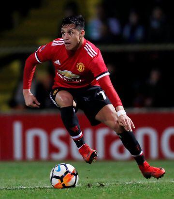 Soccer Football - FA Cup Fourth Round - Yeovil Town vs Manchester United - Huish Park, Yeovil, Britain - January 26, 2018   Manchester United’s Alexis Sanchez in action   Action Images via Reuters/Paul Childs