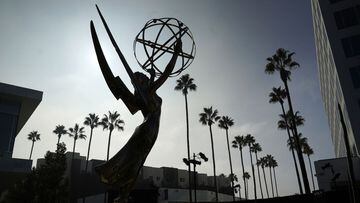 Una estatua de un Emmy se muestra durante el D&iacute;a de vista previa para la prensa de los 73o Primetime Emmy Awards, el mi&eacute;rcoles 14 de septiembre de 2021, en la Academia de Televisi&oacute;n de Los &Aacute;ngeles. 
