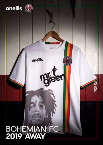 The club's Bob Marley-inspired jersey.