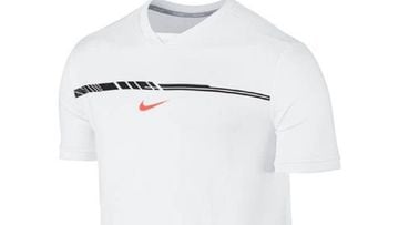 Rafa Nadal lucir&aacute; esta camiseta blanca de Nike durante el Abierto de Australia.