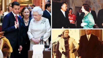 La reina Isabel II y los 5 presidentes de México con los que se reunió
