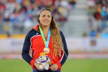 Natalia Ducó registró 18.01 metros y sumó medalla de bronce para el Team Chile en Toronto 2015.