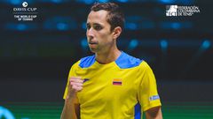 Daniel Galán iguala la serie 1-1 ante Ucrania en Copa Davis