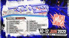Mapa de la distribuci&oacute;n de Madrid R&iacute;o-Matadero durante la celebraci&oacute;n del Madrid Urban Sports, del 10 al 12 de junio en Madrid. 