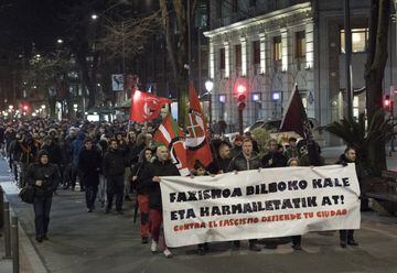 Manifestación antifascista por el centro de la capital.