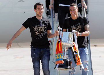 Dani Parejo and Rodrigo bring the Cup home.