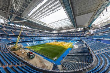 Las obras de remodelación del estadio del club madrileño siguen avanzando sin pausa. Esta vez el club nos ha querido enseñar en que situación se encuentra la cubierta del estadio.