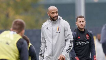 Henry y Hazard en un entrenamiento de Bélgica.