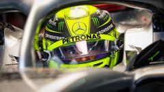 Lewis Hamilton, en el Mercedes en &Iacute;mola.