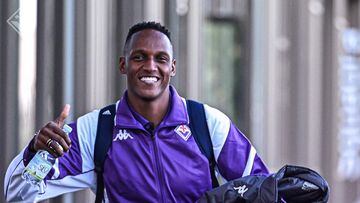 Yerry Mina, defensa colombiano de la Fiorentina