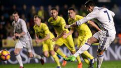 Cristiano marc&oacute; su &uacute;ltimo penalti en LaLiga el pasado domingo ante el Villarreal.
