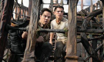 Victor &quot;Sully&quot; Sullivan (Mark Wahlberg) y Nathan Drake (Tom Holland) | Columbia Pictures&#039; UNCHARTED. Imagen: Clay Enos