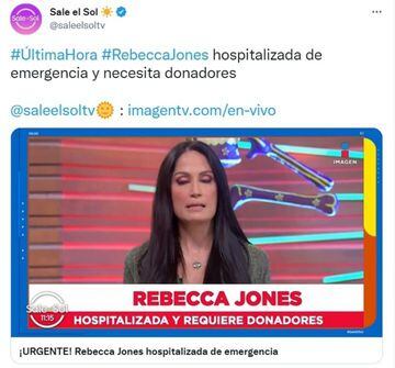 Rebecca Jones es hospitalizada de emergencia: ¿Cuál es su estado actual de salud?
