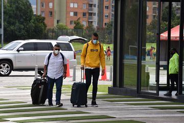 Los seis jugadores de la Liga BetPlay y Juan Fernando Quintero ya están en la Sede Deportiva de la FCF en Bogotá para iniciar la preparación de Eliminatorias.