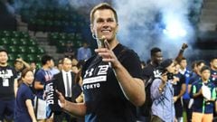 TOKYO, JAPAN - JUNE 21:  New England Patriots NFL quarterback Tom Brady during the Under Armour 2017 Tom Brady Asia Tour at Ariake Colosseum on June 21, 2017 in Tokyo, Japan.  (Photo by Jun Sato/WireImage)