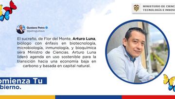 Arturo Luna, el nuevo MinCiencias del gobierno Petro