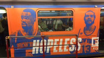 Polémica campaña 'anti-Knicks' en el metro de Nueva York
