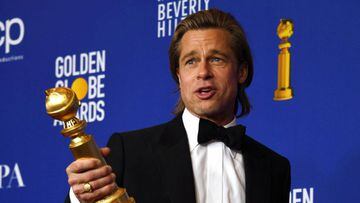 Brad Pitt recoge el Globo de Oro y la mirada de Jennifer Aniston enloquece a las redes