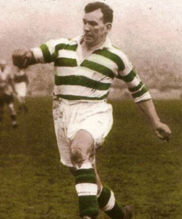 El líder goleador en la máxima categoría del fútbol británico de todos los tiempos y leyenda del Celtic, McGrory, convirtió 550 goles.