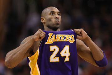 Kobe Bryant en Los Angeles Lakers.