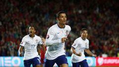 Cristiano Ronaldo celebra su gol ante Armenia.