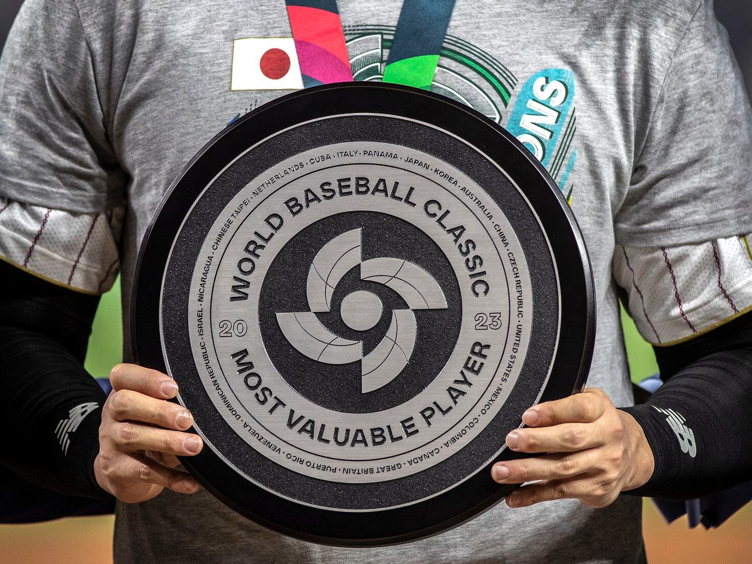 Official japan shoheI ohtanI mvp of the 2023 world baseball shirt