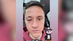 La reacción de la mujer de Ander Herrera al ver la infección del jugador en el ojo