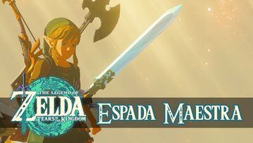 the legend of zelda tears of the kingdom nintendo switch guia espada maestra como conseguirla